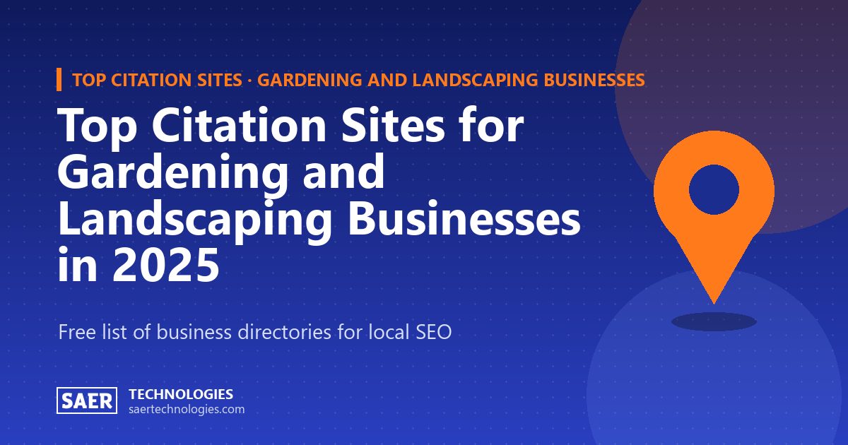Top Citation Sites for Gardening and Landscaping Businesses in 2025