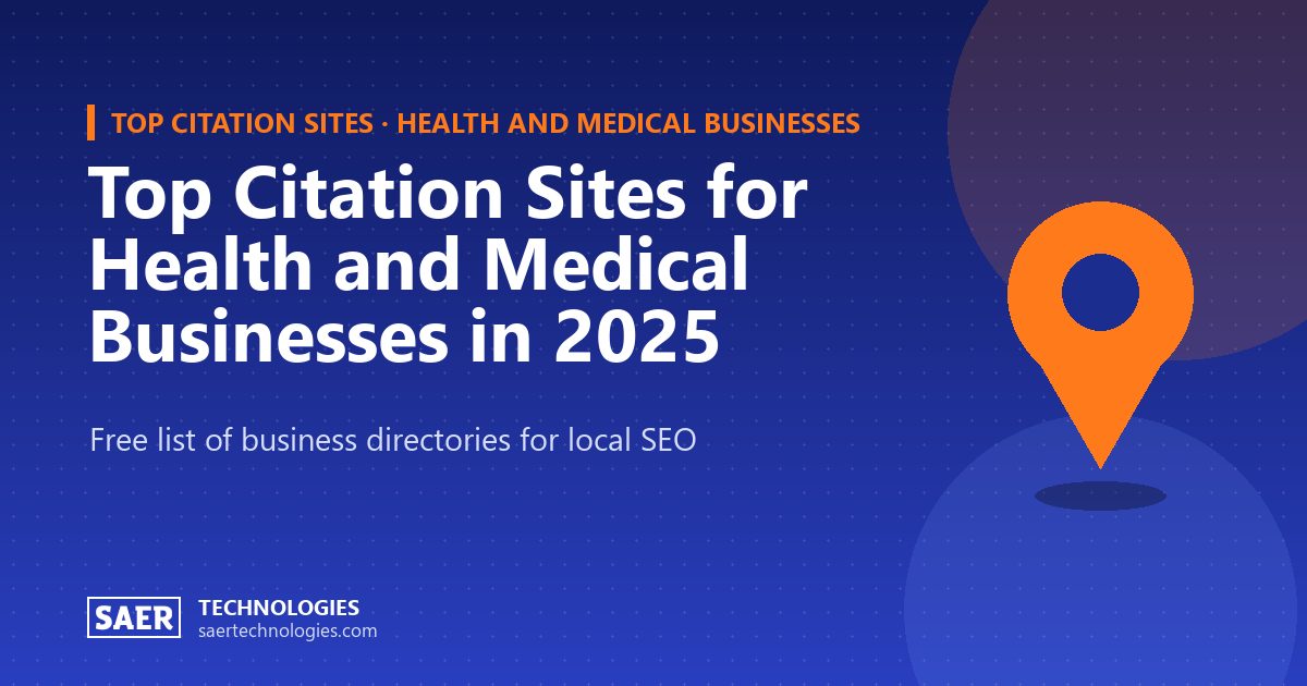Top Citation Sites for Health and Medical Businesses in 2025