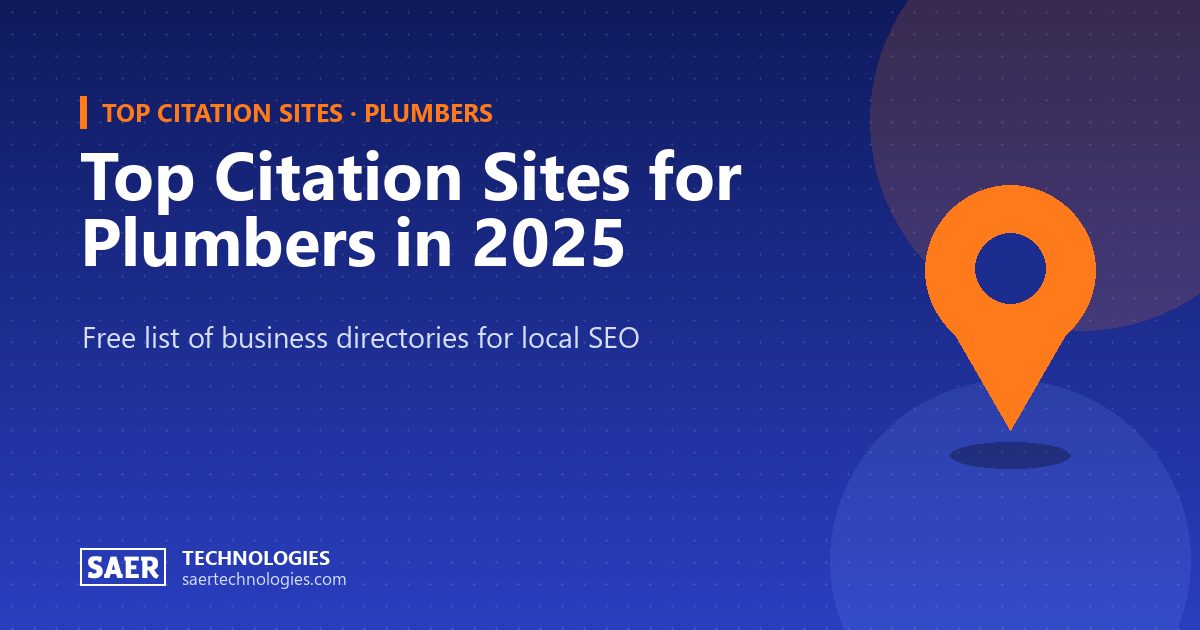 Top Citation Sites for Plumbers in 2025
